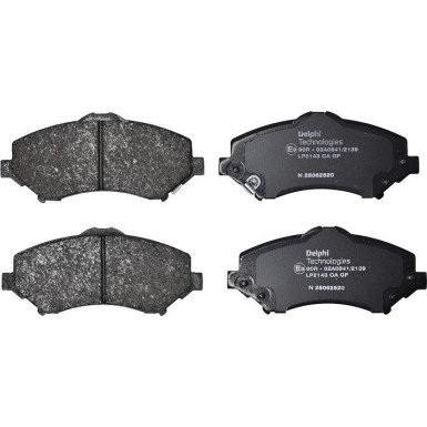 Delphi | Bremsbelagsatz, Scheibenbremse | LP2143 Delphi | Bremsbelagsatz, Scheibenbremse | LP2143