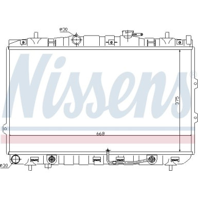 Nissens | Kühler, Motorkühlung | 66649