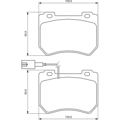 BOSCH Bremsbelagsatz, Scheibenbremse 0 986 494 402