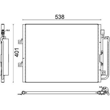 Mahle | Kondensator, Klimaanlage | AC 641 000S