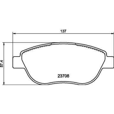 8DB 355 011-331 Bremsbelagsatz, Scheibenbremse