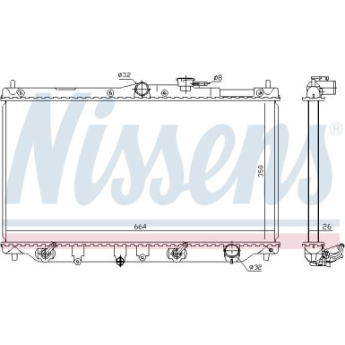 Nissens | Kühler, Motorkühlung | 622831