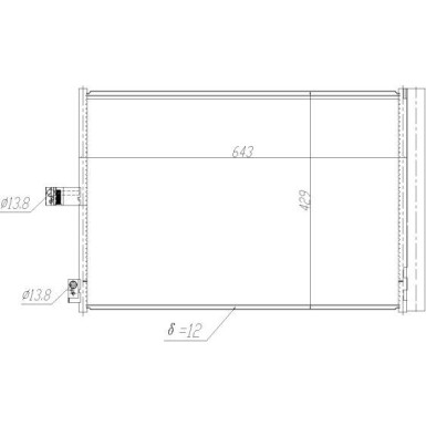 350457 Kondensator, Klimaanlage EASY FIT