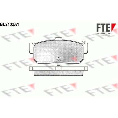 FTE | Bremsbelagsatz, Scheibenbremse | 9010682