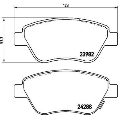 Brembo Bremsbelagsatz, Scheibenbremse PRIME LINE P 59 051