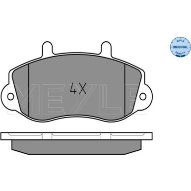 025 233 0218 Bremsbelagsatz, Scheibenbremse MEYLE-ORIGINAL: True to OE.