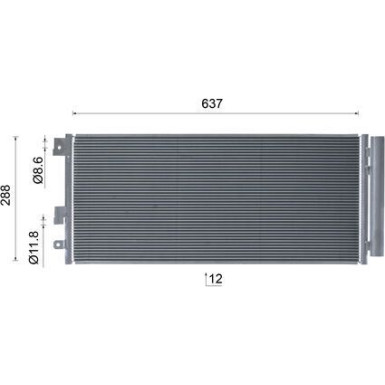 Mahle | Kondensator, Klimaanlage | AC 1102 000S