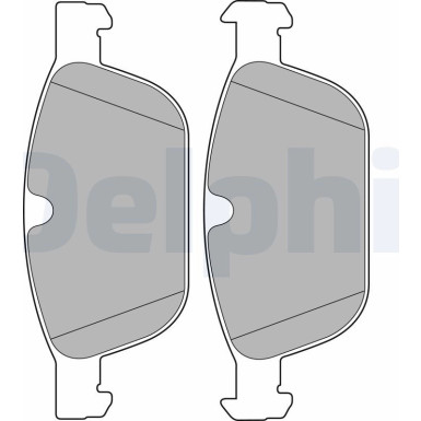Delphi | Bremsbelagsatz, Scheibenbremse | LP2140