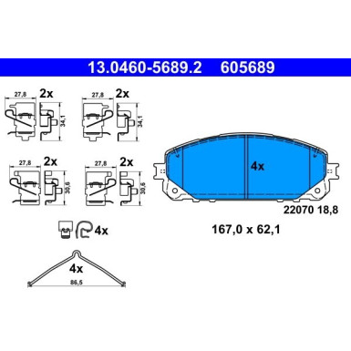 Bremsensatz, Scheibenbremse