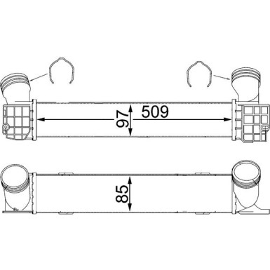 Mahle | Ladeluftkühler | CI 146 000S