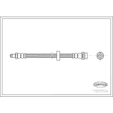 Corteco | Bremsschlauch | 19033506