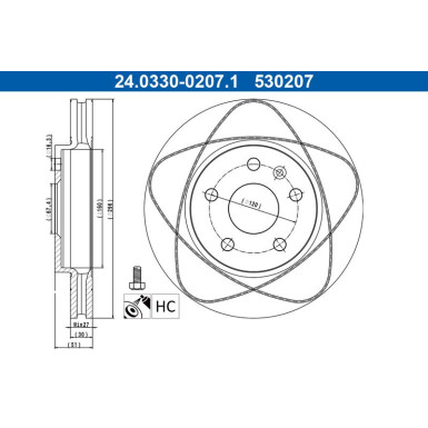 24.0330-0207.1 Bremsscheibe PowerDisc