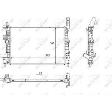 NRF | Kühler, Motorkühlung | 58650