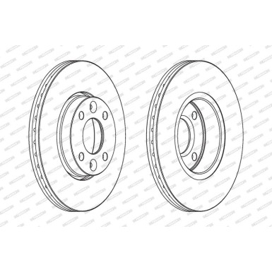 Ferodo Bremsscheibe PREMIER Coat+ disc DDF1201C