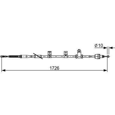 1 987 482 618 Seilzug, Feststellbremse 1 987 482 618 Seilzug, Feststellbremse