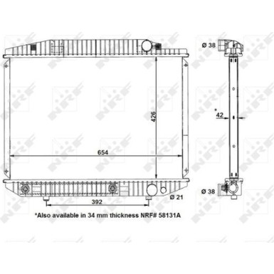 58131 Kühler, Motorkühlung EASY FIT