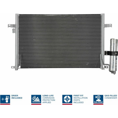 Nissens | Kondensator, Klimaanlage | 94725