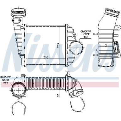 96469 Ladeluftkühler ** FIRST FIT **