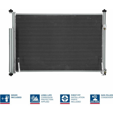 940012 Kondensator, Klimaanlage ** FIRST FIT **