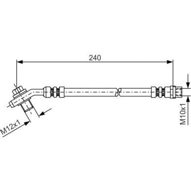 BOSCH | Bremsschlauch | 1 987 476 332