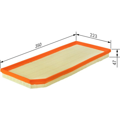 BOSCH F 026 400 181 Luftfilter