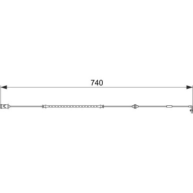1 987 474 587 Warnkontakt, Bremsbelagverschleiß