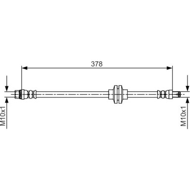 BOSCH | Bremsschlauch | 1 987 481 707