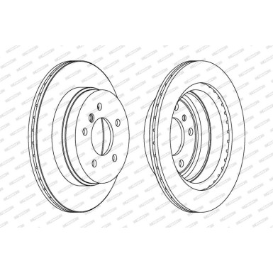 Ferodo Bremsscheibe PREMIER DDF1697C