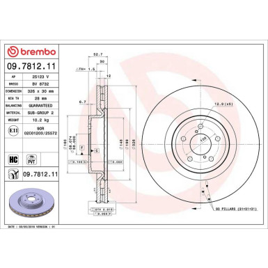 Brembo | Bremsscheibe | 09.7812.11