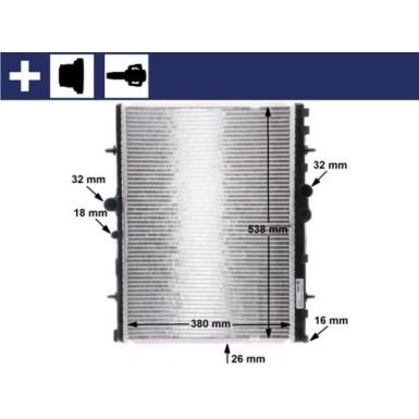 CR 31 000S Kühler, Motorkühlung BEHR