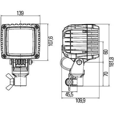 Hella | Arbeitsscheinwerfer | 1GA 996 192-181