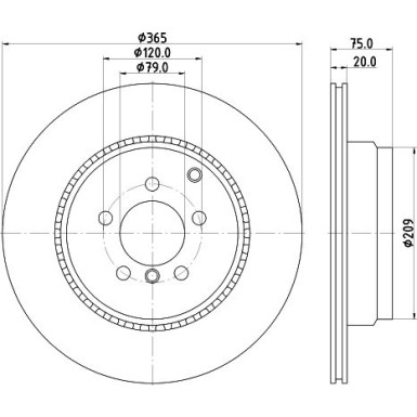Hella | Bremsscheibe | 8DD 355 116-961