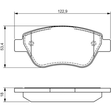 BOSCH Bremsbelagsatz, Scheibenbremse 0 986 494 132 BOSCH Bremsbelagsatz, Scheibenbremse 0 986 494 132
