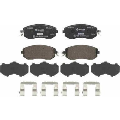 Brembo | Bremsbelagsatz, Scheibenbremse | P 78 021X