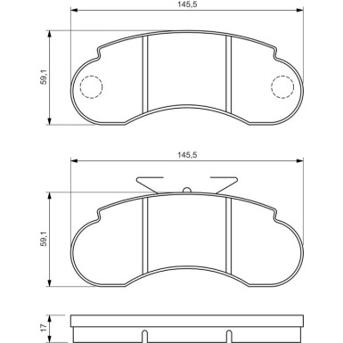 BOSCH Bremsbelagsatz, Scheibenbremse 0 986 460 947 BOSCH Bremsbelagsatz, Scheibenbremse 0 986 460 947