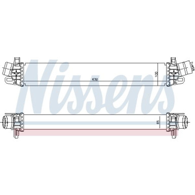Nissens | Ladeluftkühler | 96507