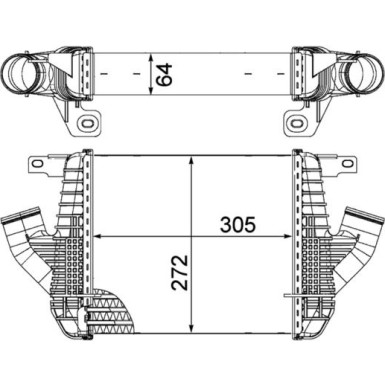 Mahle | Ladeluftkühler | CI 237 000P