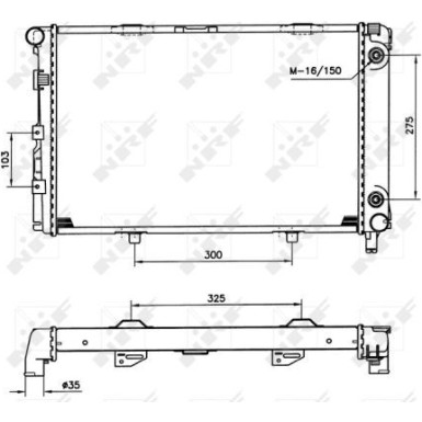 516580 Kühler, Motorkühlung EASY FIT