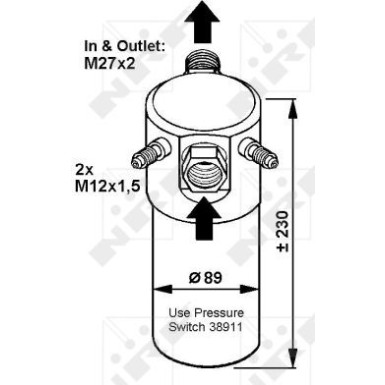 NRF Trockner, Klimaanlage EASY FIT 33064