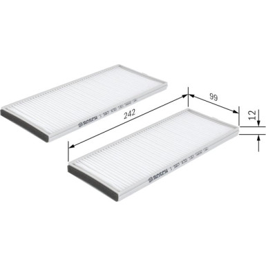 BOSCH 1 987 432 161 Innenraumfilter BOSCH 1 987 432 161 Innenraumfilter