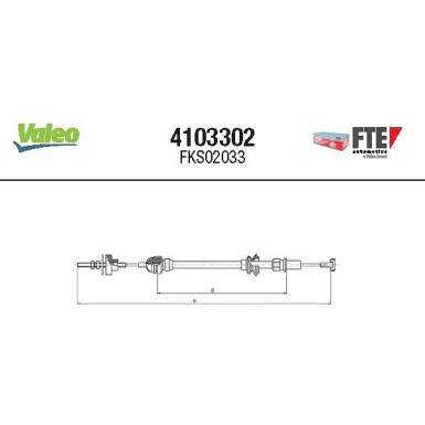 4103302 Seilzug, Kupplungsbetätigung