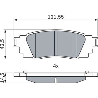 0 986 424 840 Bremsbelagsatz, Scheibenbremse