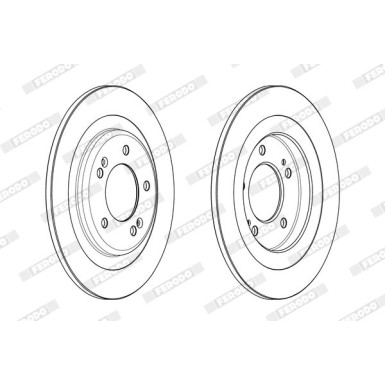 Ferodo | Bremsscheibe | DDF2200C