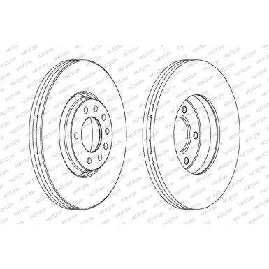 Ferodo Bremsscheibe PREMIER Coat+ disc DDF1261C