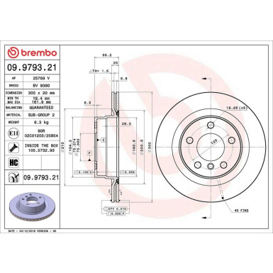 Brembo | Bremsscheibe | 09.9793.21
