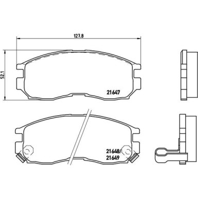 Brembo Bremsbelagsatz, Scheibenbremse PRIME LINE P 54 014