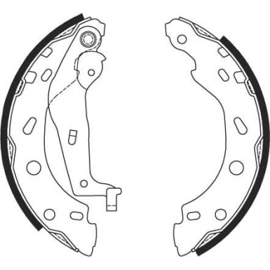 GS8685 Bremsbackensatz GS8685 Bremsbackensatz