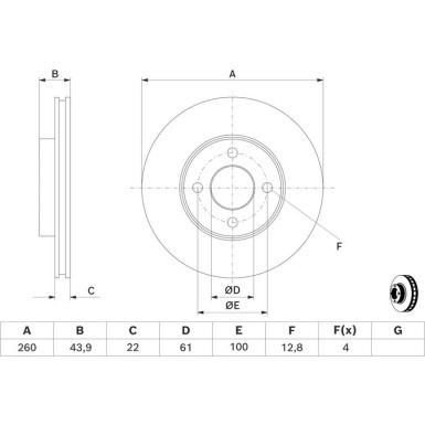 BOSCH | Bremsscheibe | 0 986 479 090