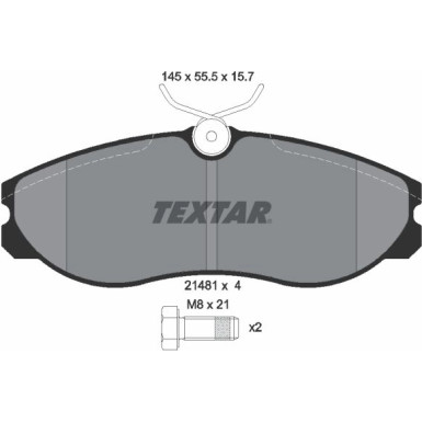 2148101 Bremsbelagsatz, Scheibenbremse