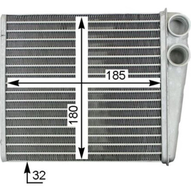 Mahle | Wärmetauscher, Innenraumheizung | AH 208 000S